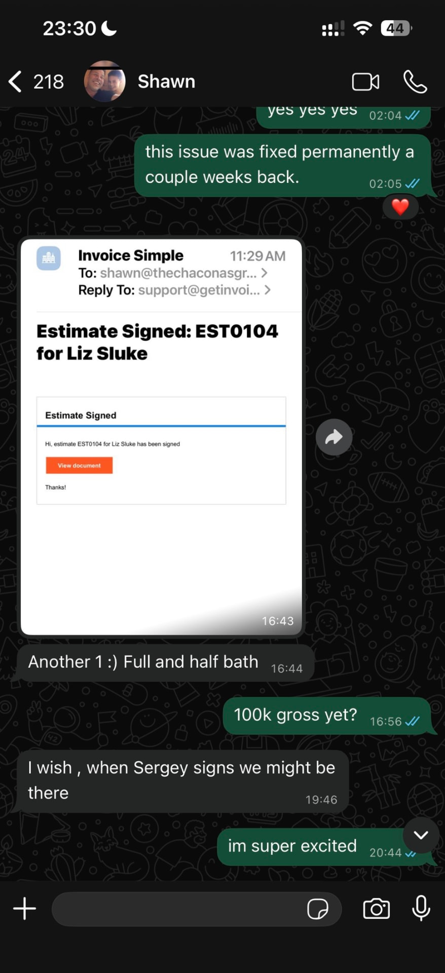 Real client result screenshot 1