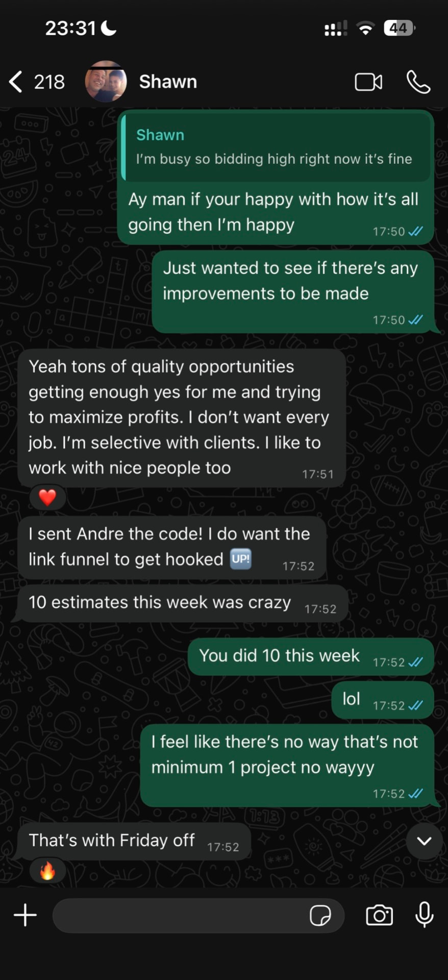 Real client result screenshot 2